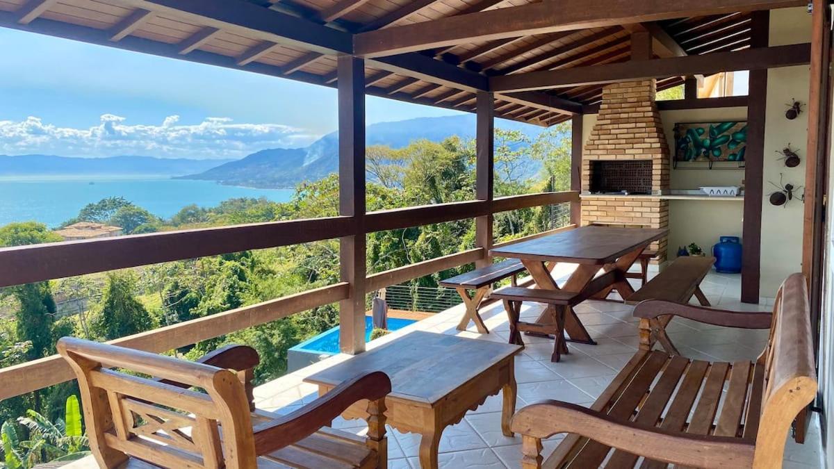 Vista Espetacular, Churrasqueira Gourmet E Piscina Aquecida Ilhabela Exterior foto